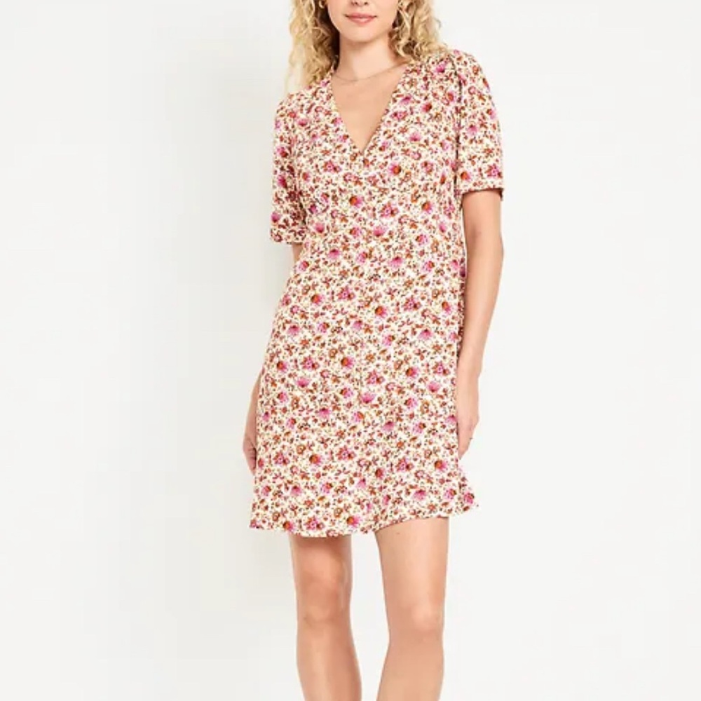 NWT Button down floral dress, Old Navy dress, summer dress, women dress, floral